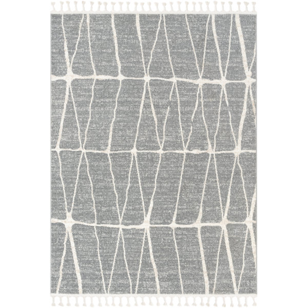 Well Woven Serenity Crisscross Nordic Geometric Pattern Grey Rug Wayfair